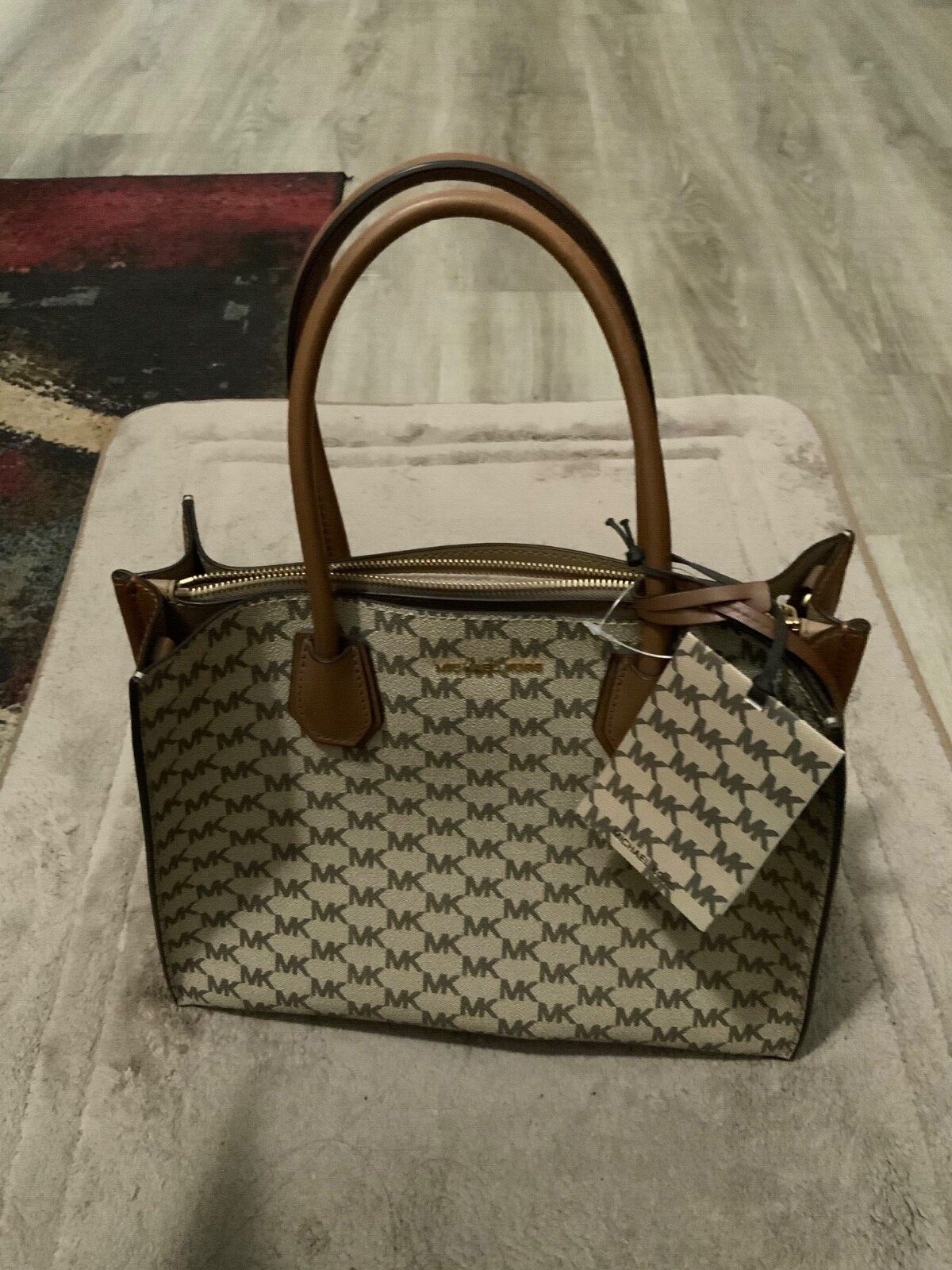 Michael Kors Mercer Large Studio Signature Convertible Tote 