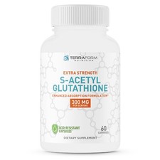 Extra Strength 300mg S-Acetyl Glutathione Supplement, 60 Acid-Resistant Capsules