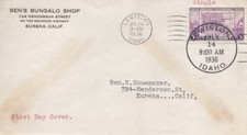 783 3c OREGON TERRITORY - Ben's Bungalo Shop FDC