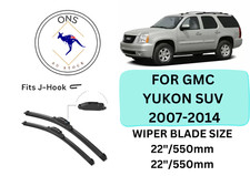 WIPER BLADES FOR  GMC Yukon SUV 2007 – 2014 3rd Gen