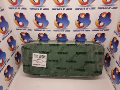 OASIS® Bandeja de ataúd Oasis con espuma floral verde húmedo base Naylor individual 45 X 21 X 8 cm M