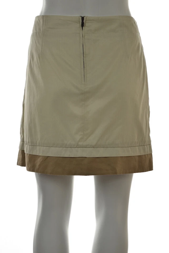 Falda informal See By Chloe para mujer talla 8 color marfil bloque una línea por encima de la rodilla  Foto 2 de 4