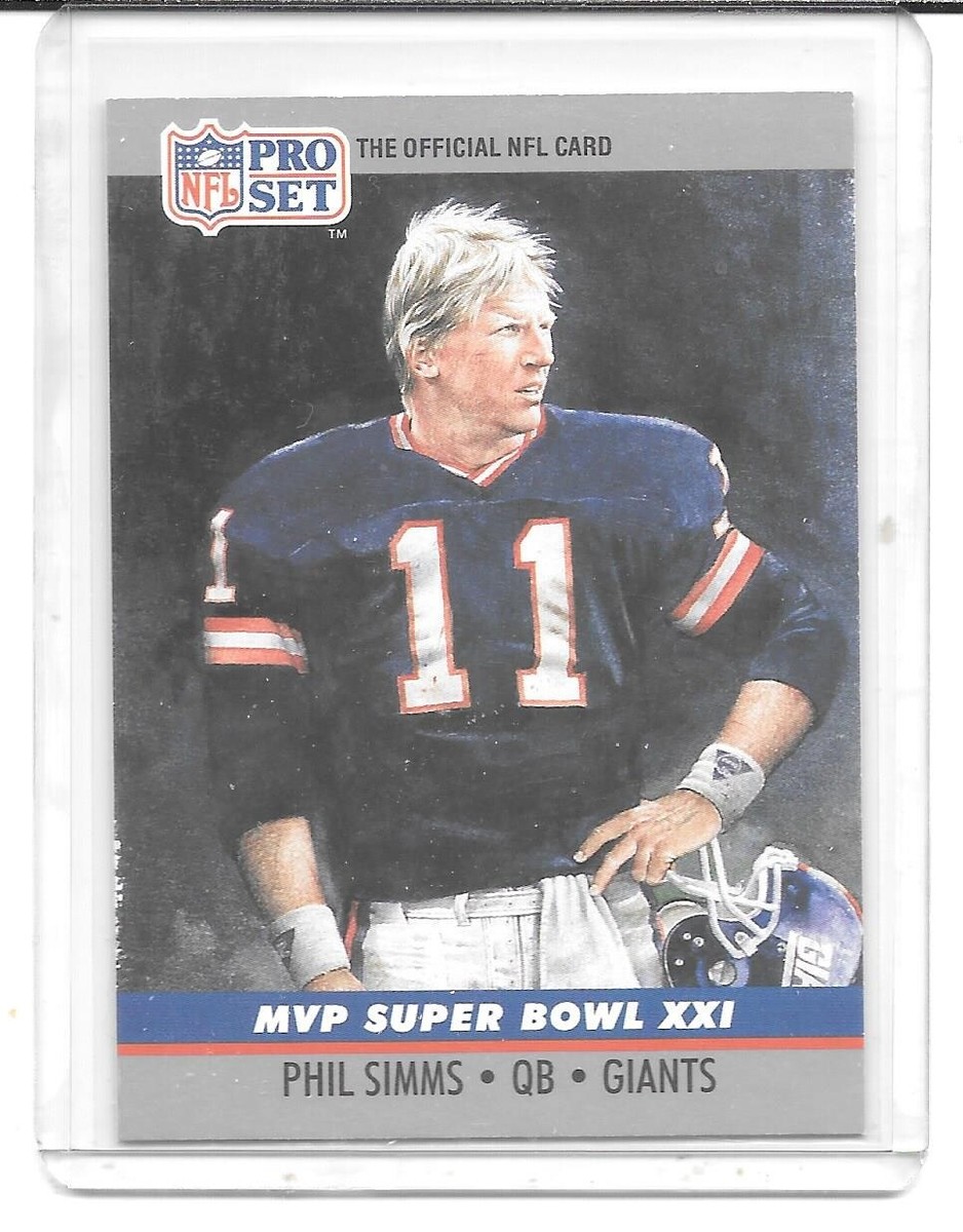 1990 Pro Set Super Bowl MVP #21 Phil Simms (Giants) | eBay