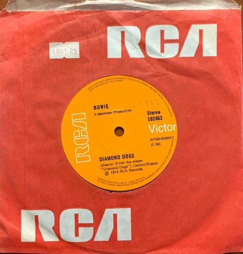 David Bowie Diamond Dogs / Holy Holy 1974 Glam 45