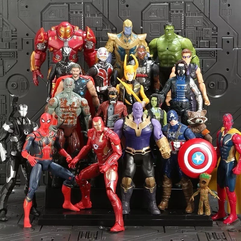 Lote de 24 figuras de acción Marvel DC con luz láser Foto 3 de 4