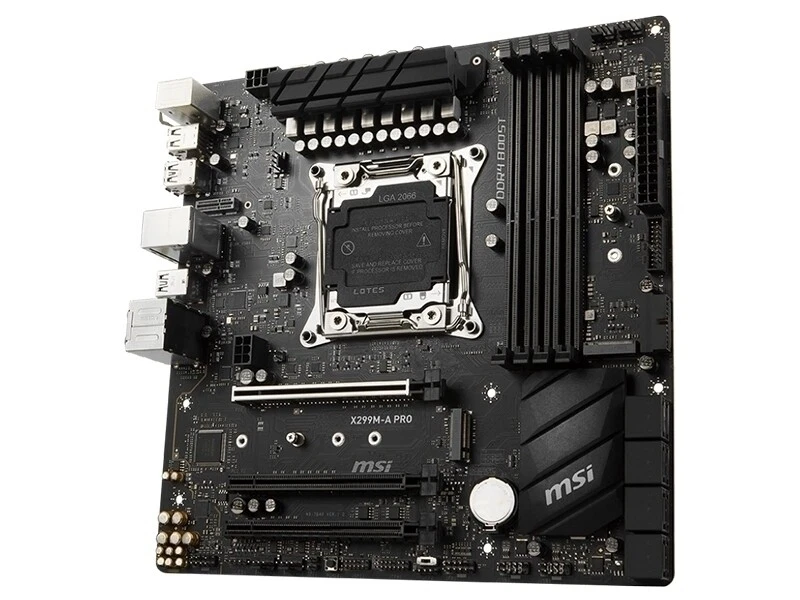 For MSI X299M-A-PRO motherboard X299 LGA2066 4*DDR4 64G M-ATX Tested ok - Image 3 of 3