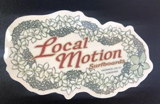 Vintage Authentic Local  Motion Sticker/ Decal  “Surfboards Honolulu  Hawaii “