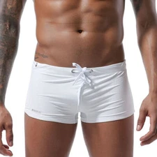 Mens Swimming Trunks Boxers Briefs Swim Shorts Swimwear Swimsuit Beach Shorts