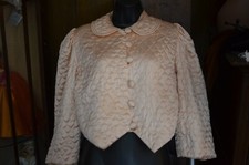 Vintage Quilted Bed Jacket sz P/XS