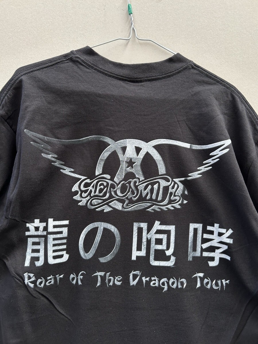 Vintage Aerosmith 1999 Nine Lives Roar of the Dragon Giant Band T