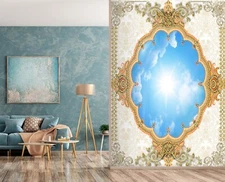 3D Sunny Sky ZHUA16588 Wallpaper Wall Murals Removable Self-adhesive Amy