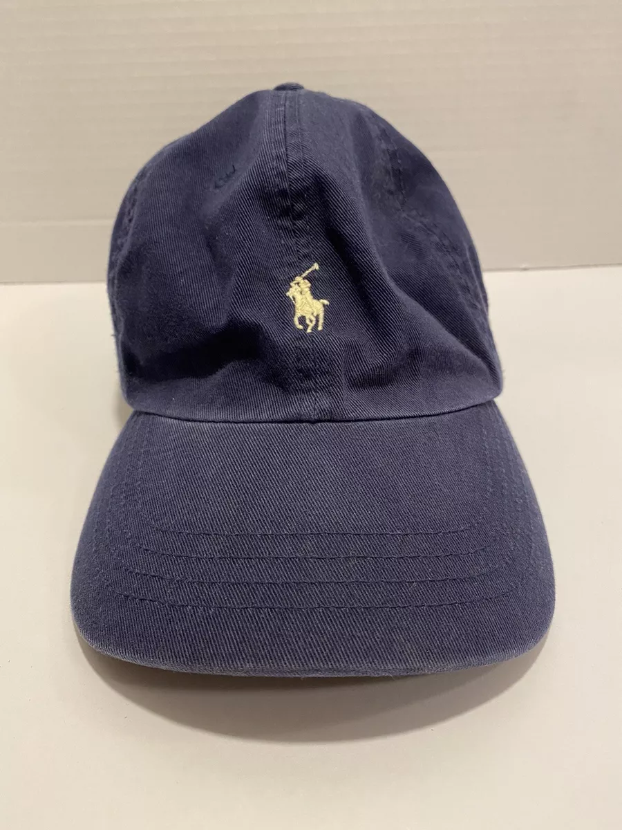 Vintage Polo Ralph Lauren Hat Leather Strap Pony Cap Adjustable
