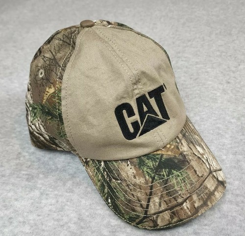 CAT CATERPILLAR Strapback Cap Hat Camo 