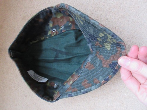 3 German Army Camouflage Flecktarn Caps, Small Size 53/ 58 - Picture 12 of 19