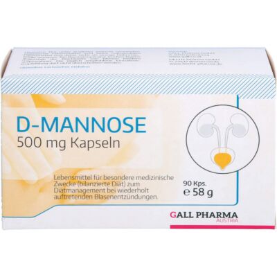 D-MANNOSE 500 mg GPH Kapseln 90 St PZN13894571