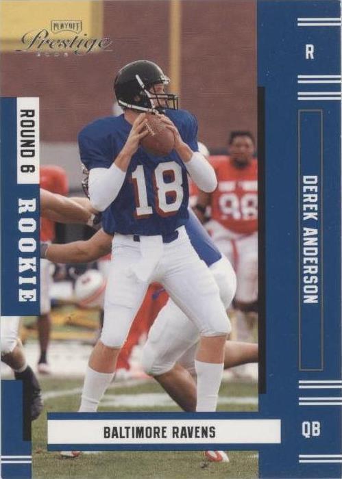 2005 Playoff Prestige - Rookie Derek Anderson #161 (RC) for sale online ...
