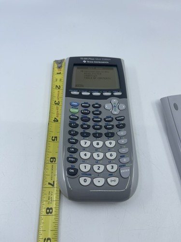 Texas Instruments TI-84 Plus Silver Edition Graphing Calculator Tested Working - Picture 8 of 16