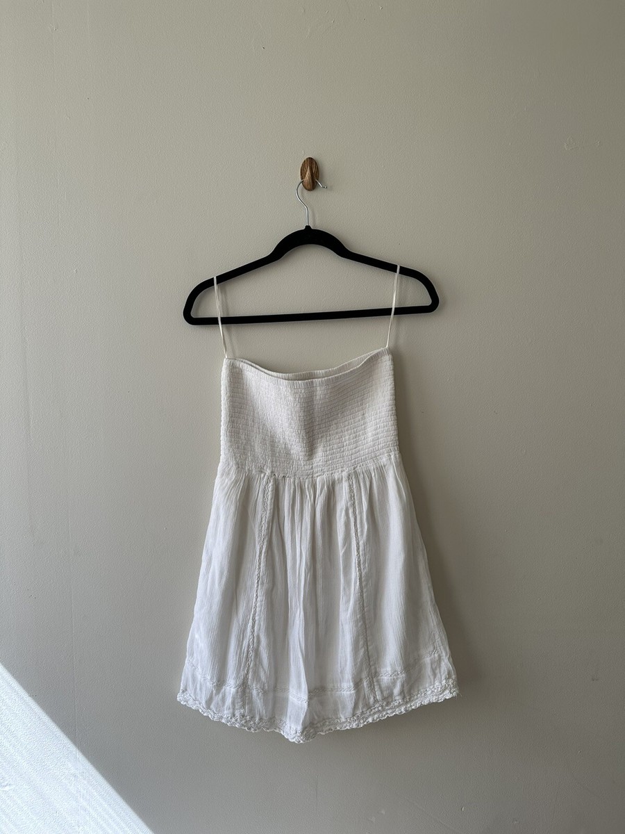 aerie white dress shoulder neckline that beautifully accentuates your collarbone Aerie Womens white strapless dress