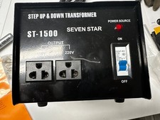 Seven Star ST-1500-U/D 110/120/220/240-Volt Step Down up Transformer 1500W Watt