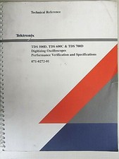 Tektronix TDS 500D, 600C, 700D Digitizing Oscilloscope Technical Reference