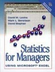 Statistics for Managers Using Microsoft Excel Buch Pearson Education (US)