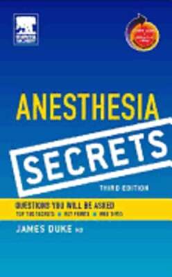 Anesthesia Secrets: With Student Consult Online Access by MBA Duke, James, MD