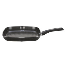Image of Prestige Griddle Square Frying Grill 28cm Aluminium Pan All Hobs Induction-Black