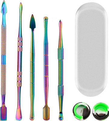 Dabbing Set Tool Werkzeug Konzentrat BHO Öl Dab MetallCase & SilikonDose GROW