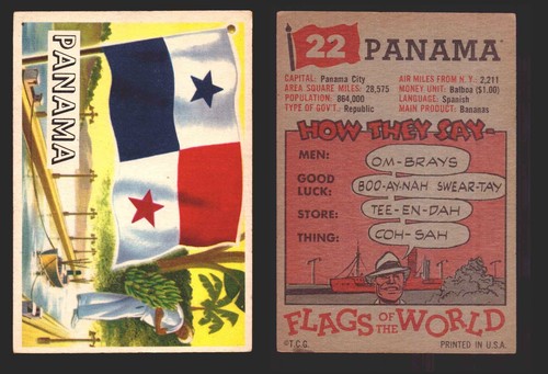 1956 Flaggen der Welt Vintage Sammelkarten Sie wählen Singles #1-#80 Topps - Bild 29 von 75