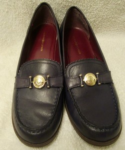 tommy hilfiger navy blue loafers