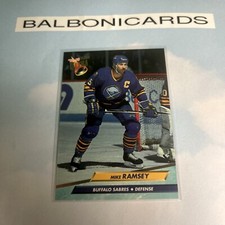 1992-93 Ultra Buffalo Sabres Hockey Card #19 Mike Ramsey NM+