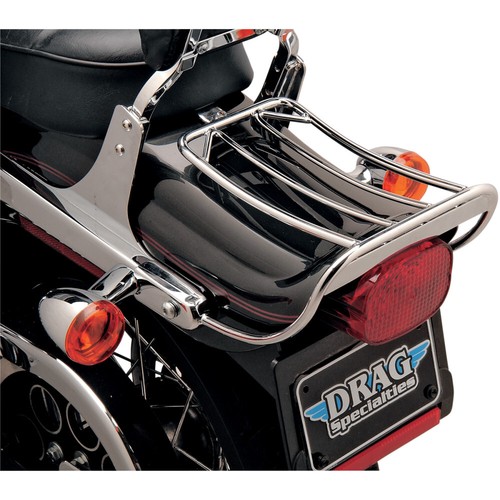 Drag Specialties Bobtail Fender Luggage Rack - Dyna (Chrome) 77-0058BXLB2