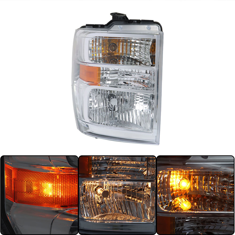 Headlights Headlamps LH+RH For Ford E150 E250 E350 E450 2008-2014