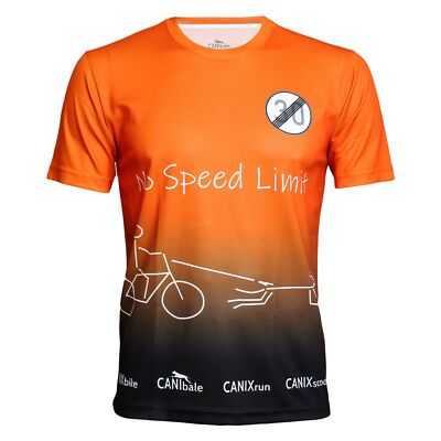 CANIbale dogsport NO SPEED LIMIT Shirt Men SPEEDorange | Bikejöhring/Scootering