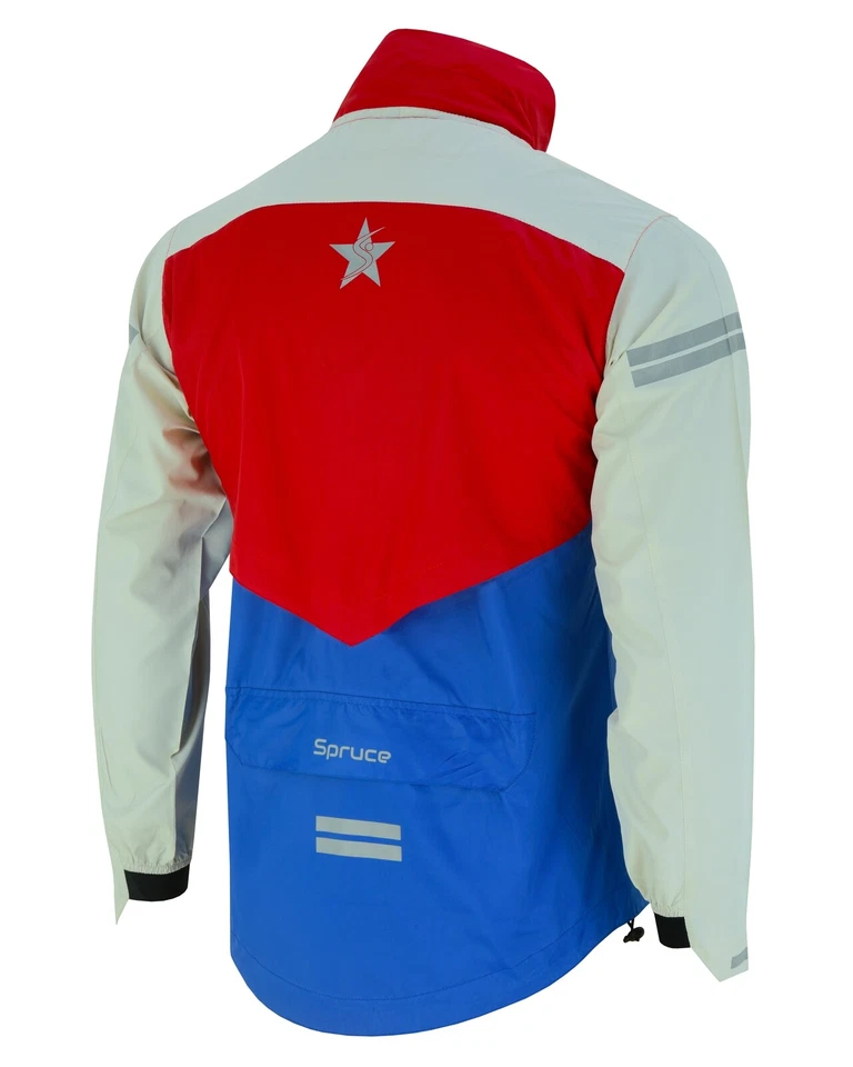 Mens Cycling rain jacket Hooded Bikers wear water resistant outdoor running top - image 3 of 4