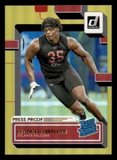 2022 Donruss Football Press Proof Premium Set Break Front & Back Scans #201-400