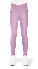 Ekkia Equitheme Kids Riding Leggings Flora Mauve Pink