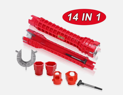 #ad #ad 14 in 1 Multifunctional Faucet Sink Installer Tool Pipe Wrench Plumbing Kitchen $8.99