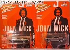 Johnny Lightning John Wick 69 Mustang  70 Chevelle 1/64 Scale Diecast R 1 2