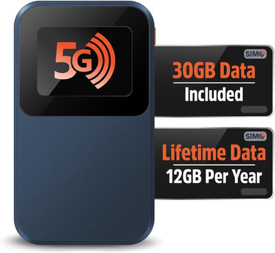 Solis Edge 5G Hotspot Device, Bundle Includes Lifetime Data (12GB per Year) and