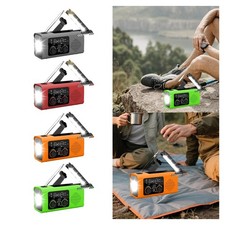 Emergency Radio Compact Multifunctional Flashlight for Hiking Home Indoor