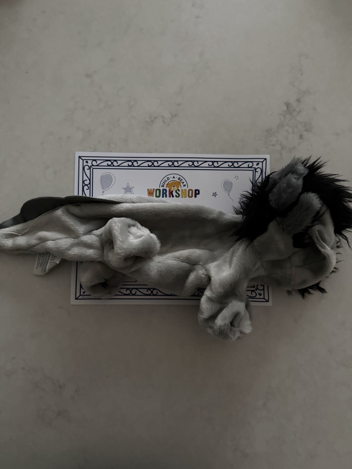 2025 Build A Bear Emo Axolotl UNSTUFFED w/ Check Hoodie Animal Plush NEW IN HAND