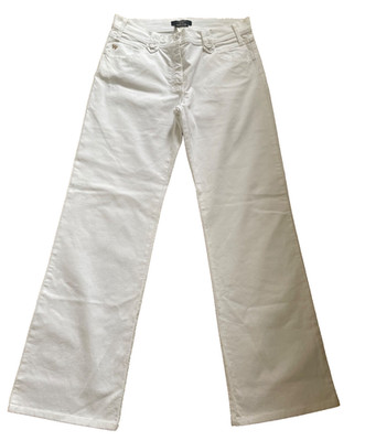 MAX MARA WEEKEND WEISSE BOOTCUT-JEANS GRÖSSE 12