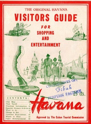1951 Havana Cuba Visitors Guide Tropicana w/Original City Map Complete booklet