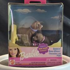 Barbie Pets Bobbin Bow-Wows Chocolate Lab Pubs 67388 Mattel 2002 NIB New in Box