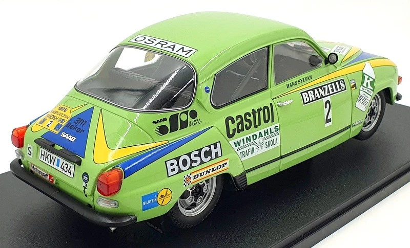 IXO 1/18 Scale 18RMC085B - SAAB 96 V4 #2 Winner Swedish Rally 1976 Blomqvist - Image 2 of 4