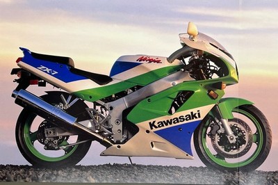1992 Kawasaki ZX7 ZX7-R Ninja 4-page brochure-literature ZX-7 ZX