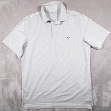 Vineyard Vines on the go sankaty short sleeve golf polo shirt M Men striped