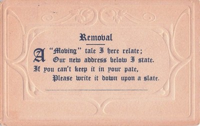 Antique 1912 Removal Moving Announcement Postcard Sultan Washington WA Postmark