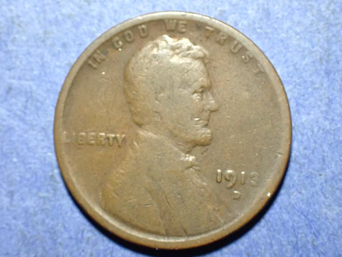 1913-D Lincoln cent  Good